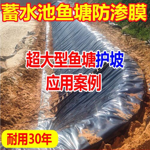 蓄水池鱼塘防渗膜水产养殖防水布藕池沼气池化粪池护坡加厚油布