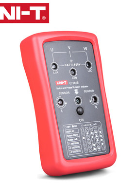 优利德相序仪UT261A马达转向仪UT261B频率400Hz指示LED缺相UT262D