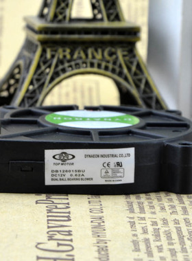 台湾政久 6015 鼓风机 12V 0.62A 双滚珠 6CM 风扇 DB126015BU