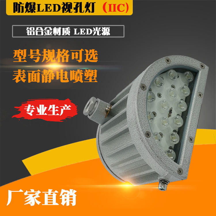 国标LED防爆视孔灯防爆led视孔灯3W探照灯24V10W反应釜视镜大功率