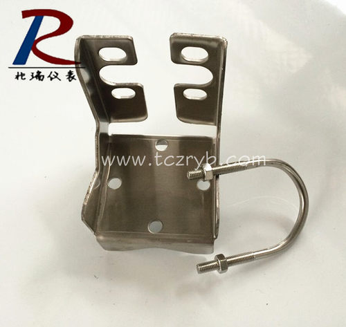 新款差压变送器壳体304不锈钢安装支架 ZR-B3兆瑞仪表钣金架U型卡