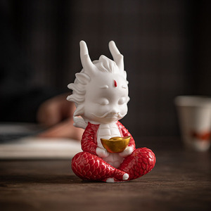 十二生肖龙年吉祥物摆件中国龙家居客厅玄关桌面装饰招财龙年礼品