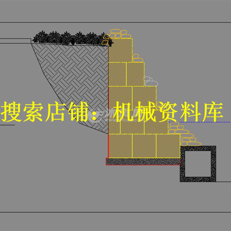 固滨笼填料施工石笼挡墙详图CAD图纸设计参考资料【112】