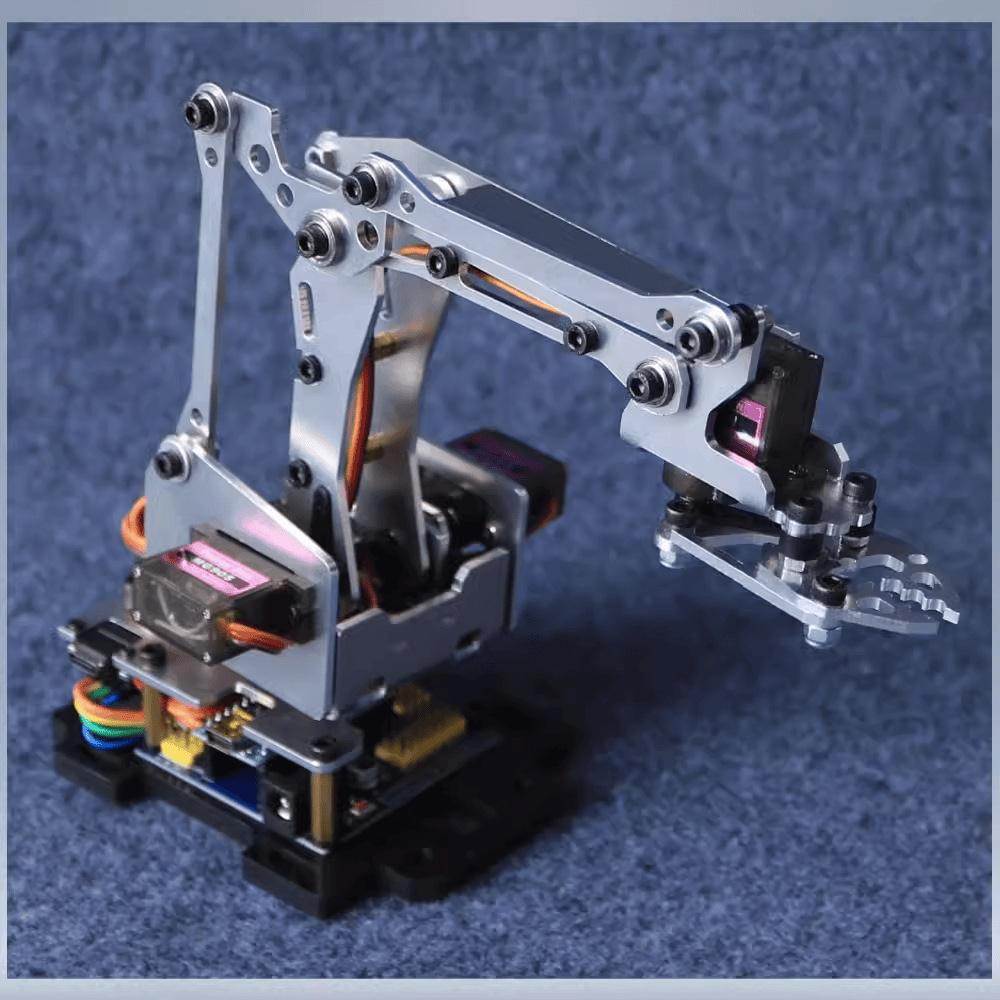 meAm金属四轴机械手臂兼容Arduin器o自由度机械手rDI87303Y机人其
