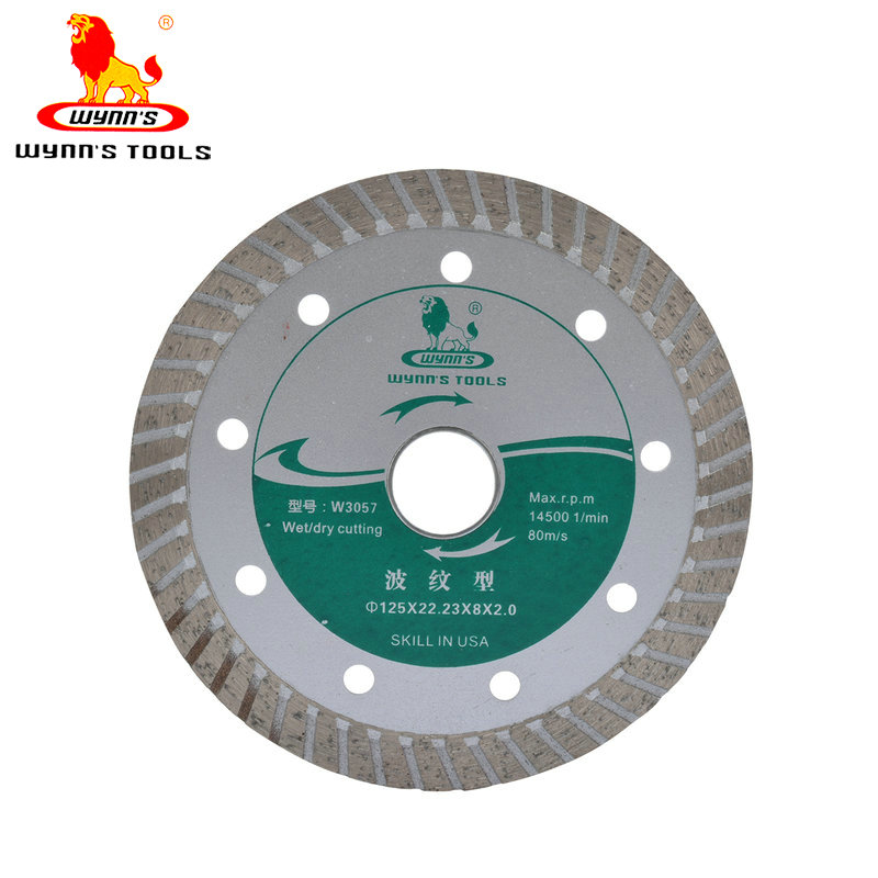 Wynns威力狮 125mm波纹型金刚石锯片 5吋瓷砖切割片云石片 W3057