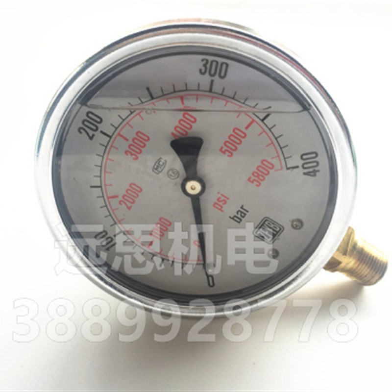 ZF 珠峰 YK100O 400BAR 5800PSI  耐震压力表 抗震 油表 ZFYB