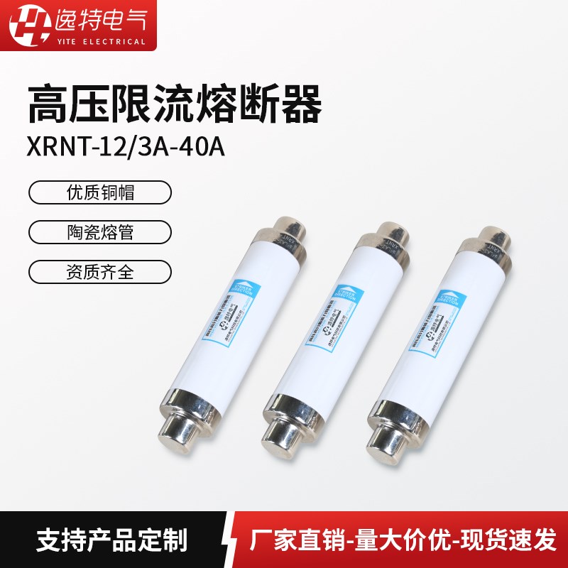 高压限流熔断器XRNT-12/3A-40A高分段能力保护陶瓷熔断管10-35KV