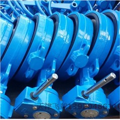 对夹式蝶阀D37A1X-16ZB  DN100天津瓦斯特锅轮蝶阀HT200