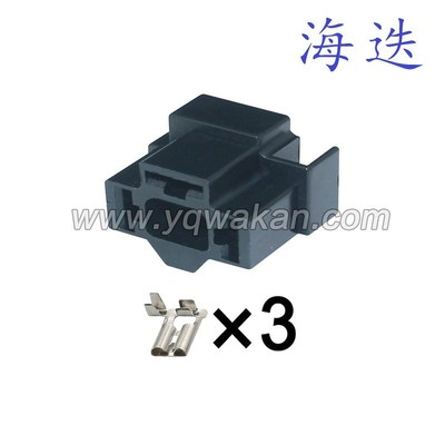 DJD031D-1适用于汽车接插件 连接器 车用线束插头 H4灯座 含端子