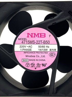 4715MS/PS/FS-20T/22T/23T/20W-B50/B30/B20/5A NMB 散热风扇220V