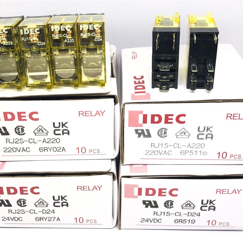 IDEC正品和泉RJ1S-CL-A220带灯5脚继电器RJ2S-CL-A220 8脚AC220V
