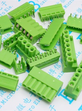 绿色 HT3.96MM 2P3P4P5P6P8P HT3.96 接线端子 弯脚/直脚一套