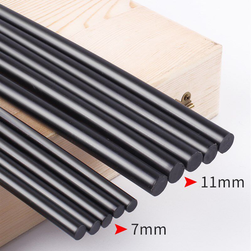 黑色热熔胶棒11mm溶胶抢专用塑料胶条7mm小号手工DIY高粘家用