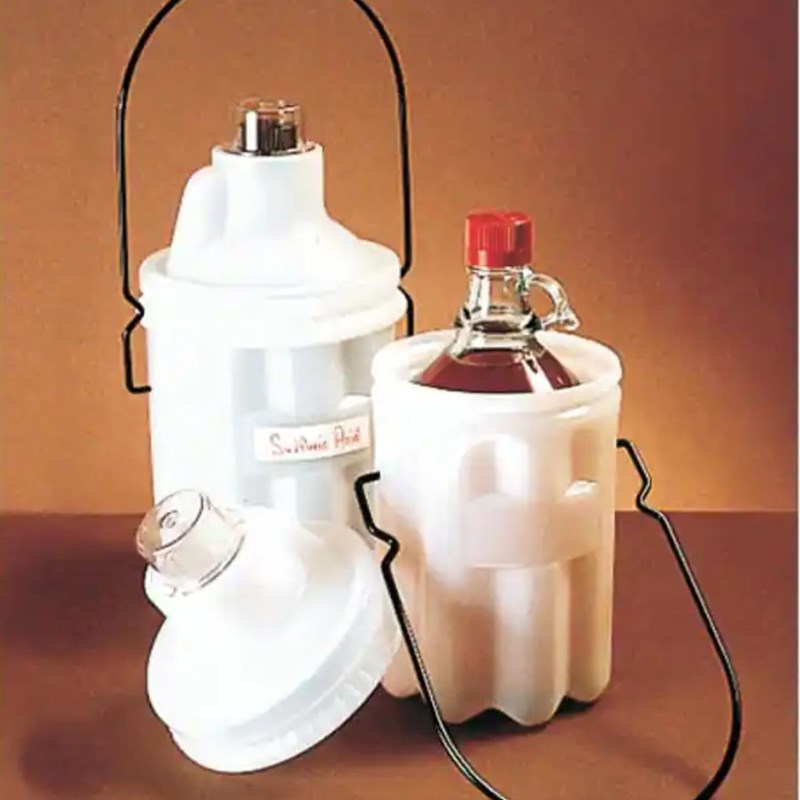 Nalgene 2.5L安全试剂瓶搬运篮 LDPE环氧树脂手柄PC盖 6501-2500