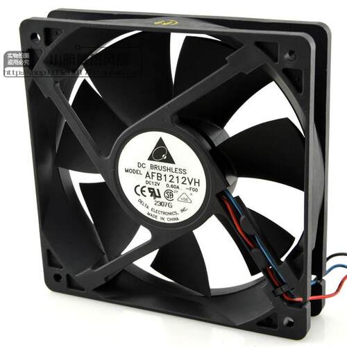 台达/DELTA AFB1212VH 12025 12V 0.60A 3线 测速显卡专用风扇
