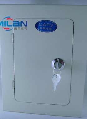 有线电视分线箱CATV 电话箱 电话分线箱 180*240*100 明装 空箱