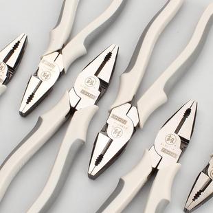 克丝钳子福冈电工钢丝钳拉钢丝钳8寸手钳多功能铗钳老虎钳子釼牌