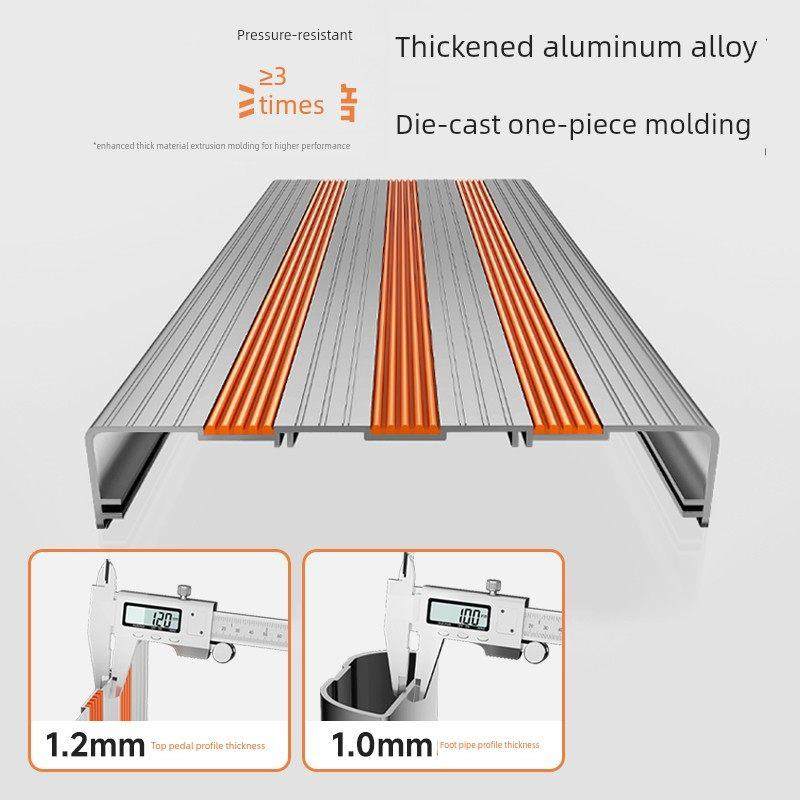 梯子家用加厚加粗铝合金伸缩折叠梯子升降梯子家庭用梯子轻便便携