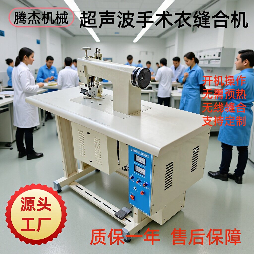 常州防护服超声波缝合机无纺布手术衣缝纫设备无线封边热合花边机