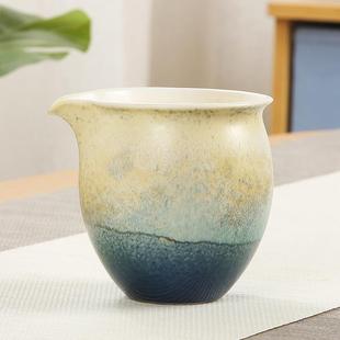 粗陶公道杯茶漏套装 日式 家用大号陶瓷功夫茶具茶海分茶器茶滤公杯
