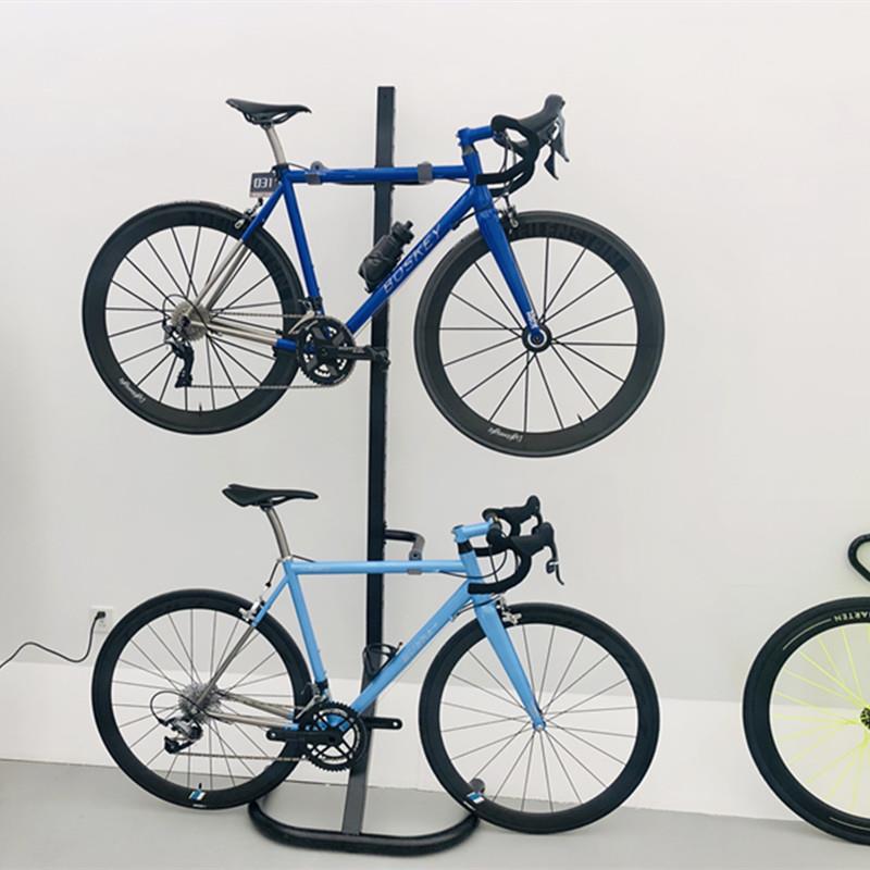 新款自行车挂架挂两台山地车公路车停车架展示架高强度靠墙壁挂钩