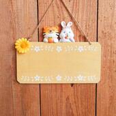 定制12生肖卡通门牌挂牌创意中式 男孩女孩卧室房间牌木质个性 壁饰