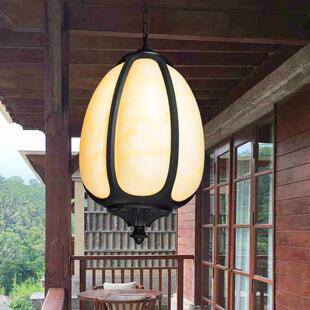 南瓜吊灯户外花园连廊庭院过道走廊别墅复古新中式凉亭子大门吊灯