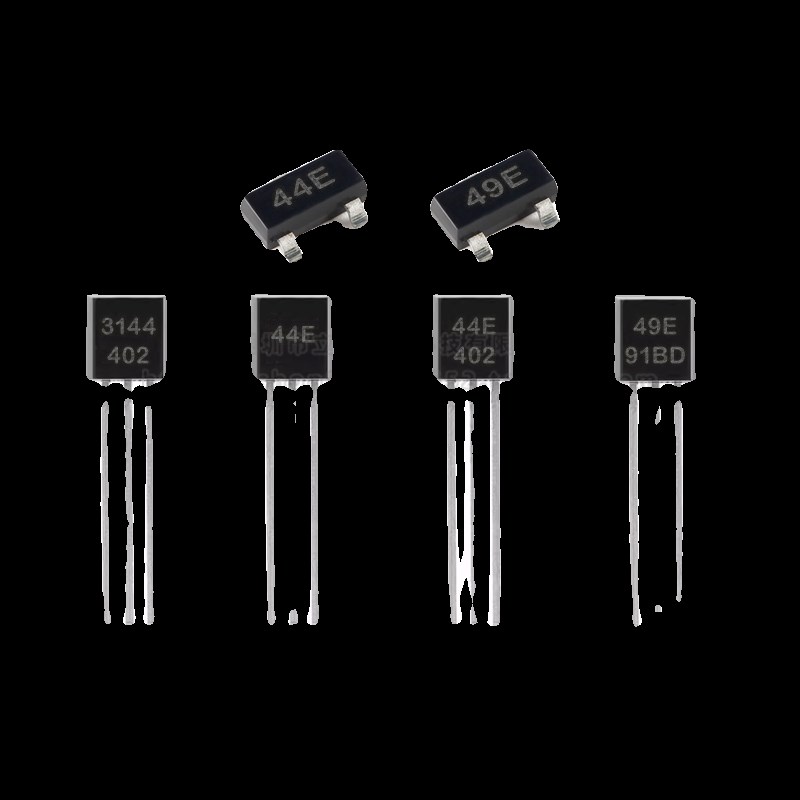 霍尔A3144/44E传感器S49E线性SH41F双极性开关元件SOT23直插TO-92
