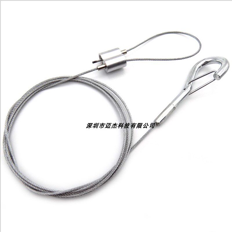 LED灯具钢丝绳吊线吊灯掉线 灯具挂绳面板灯吊绳悬空吊索灯箱挂件