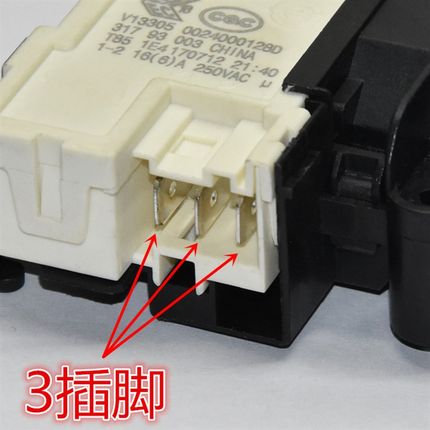 适用海尔滚筒全自动洗衣机微延时门开关0024000128D A ZV-447门锁