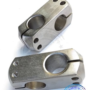 RDC21简易型支柱固定夹 同径正交/异径正交 不锈钢开口夹紧十字夹