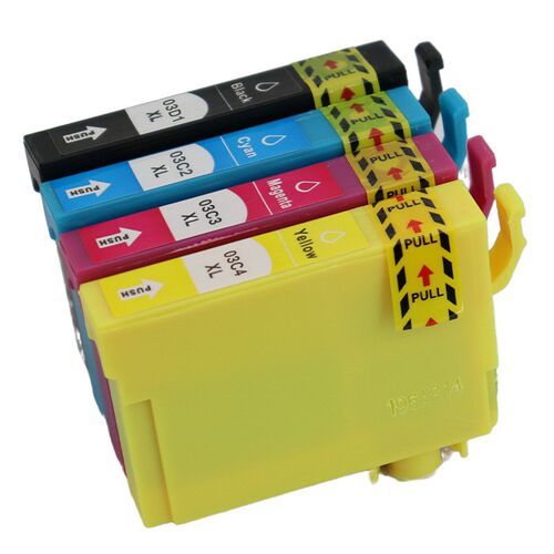 适用爱普生T03D墨盒 T03C Epson WF-2861 WF-2860 打印机墨盒港版