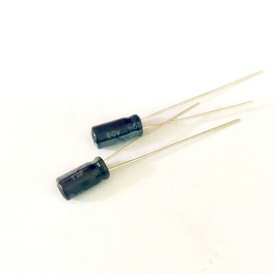 50V1UF 直插铝电解电容 1UF50V 体积4*7MM 50V/1UF
