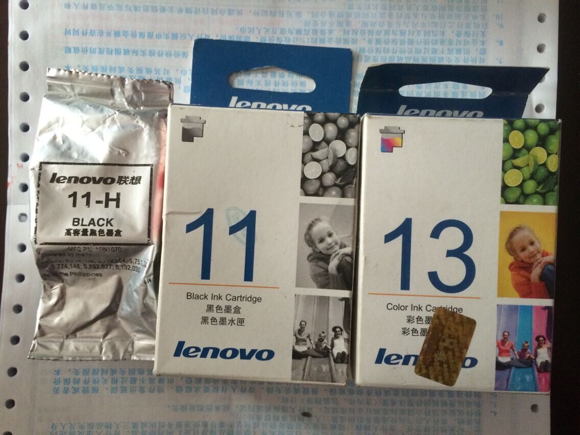 原装正品。联想13墨盒 联想11黑色墨盒