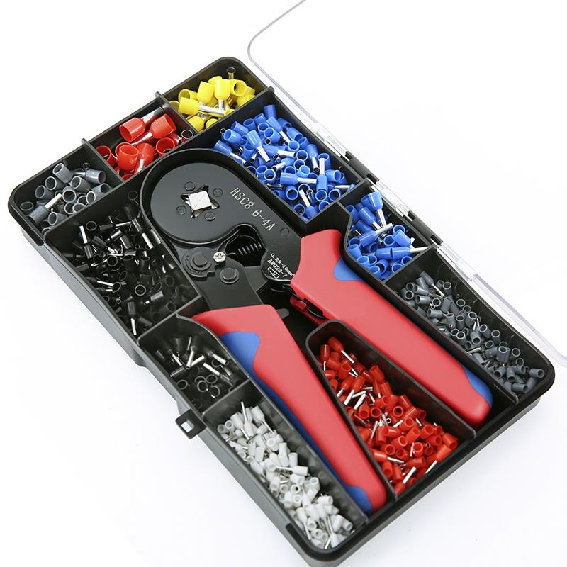 管型端子欧式针形接线端子VE预绝缘冷压线耳铜接线端子接头6-4压