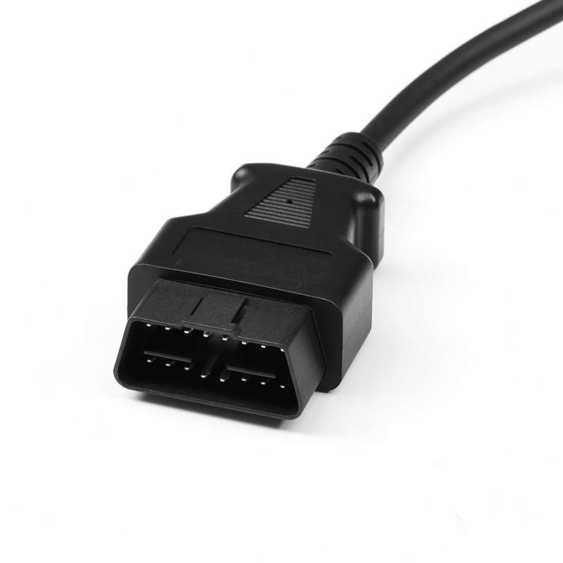 汽车OBD公头 转6个DB9 母头接口 Serial RS232诊断工具网关连接线