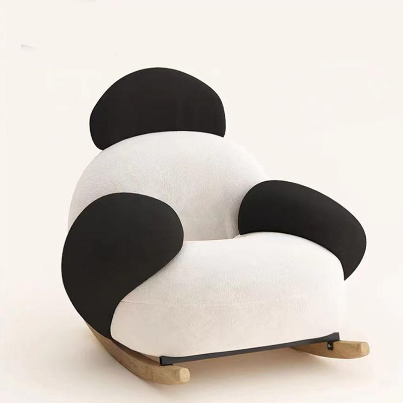 大白摇摇椅家用暖色客厅躺椅阳台休闲椅网红懒人沙发轻奢创意摇椅