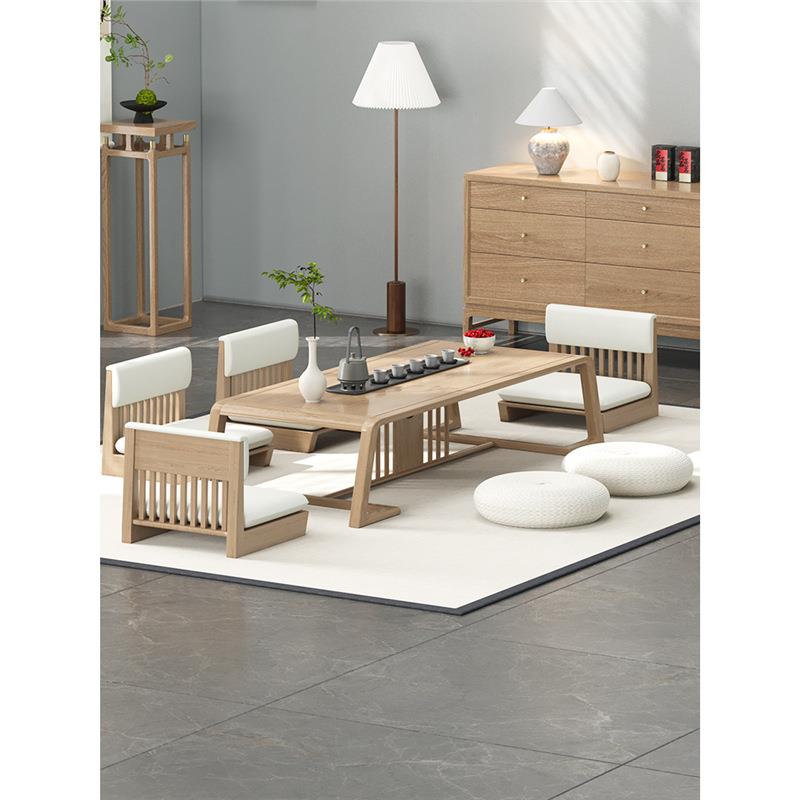 榻榻米实木泡茶桌炕几阳台飘窗休闲桌客厅日式矮桌椅组合茶台茶几