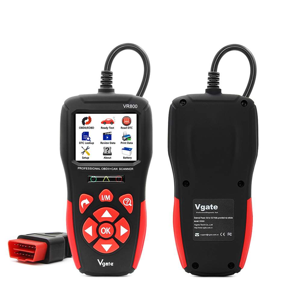 Vgate VR800 彩屏 读码卡 OBDII 汽车故障诊断仪支持多种语言原厂