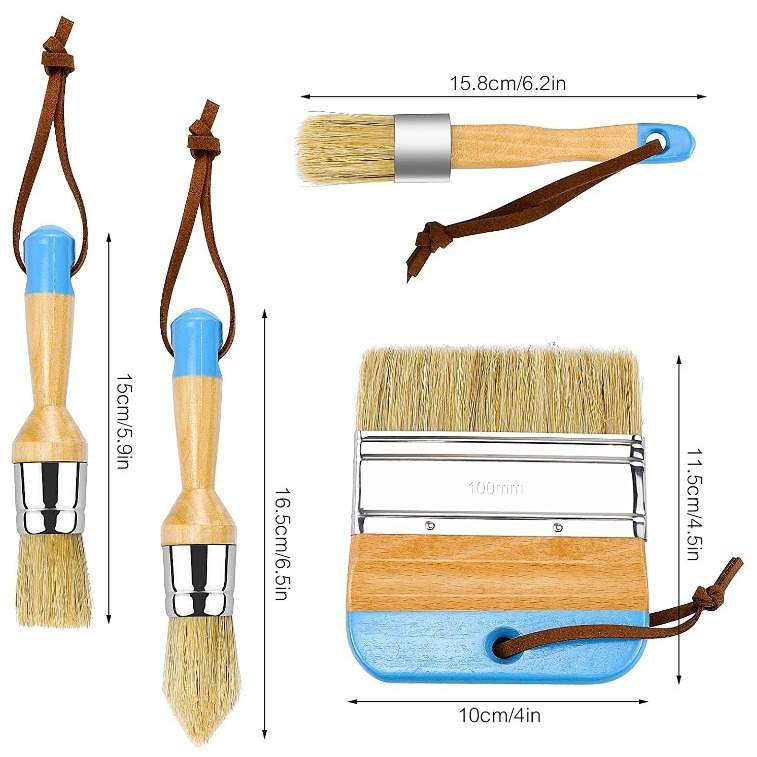 蜡笔刷1英寸油漆刷chalkpaintbrush家具涂装打蜡精细涂刷