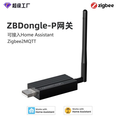 ZBDongle-P2mqtt 网关智能家居Zigbee Dongle Plus支持HA智能网关