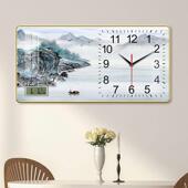 墙上挂钟日历客厅挂钟家用时钟挂墙家用挂钟静音走时石英表挂墙