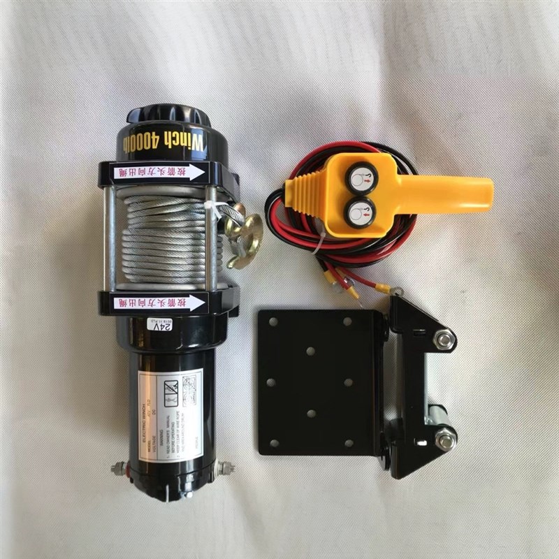 电动绞盘12v越野车自救汽车牵引24v电动葫芦随车车载吊机