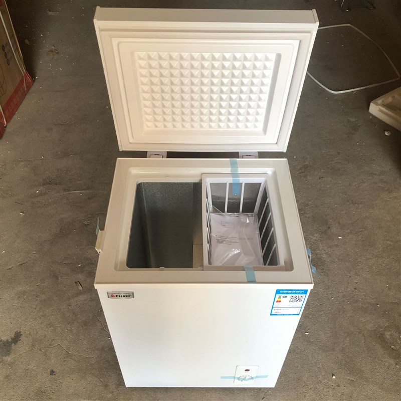 志1高58L冷柜冰柜 单门冷藏柜家用商用冷藏柜冷冻柜卧式冷冻转换