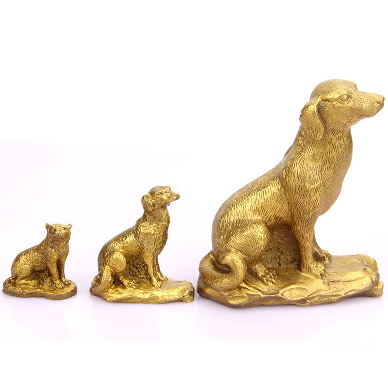 铜狗 铜狗摆件 十二生肖狗 家居工艺品摆件