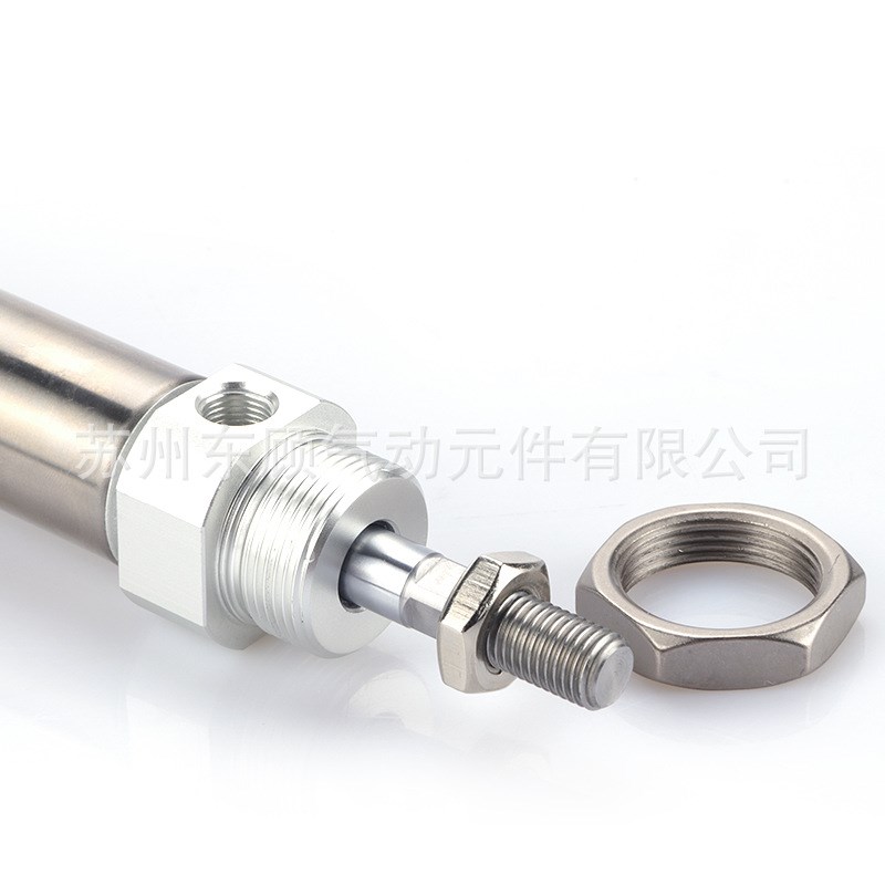 亚德客不锈钢迷你气缸MF20X25X50X75X100X125X150X175X200X250SCA