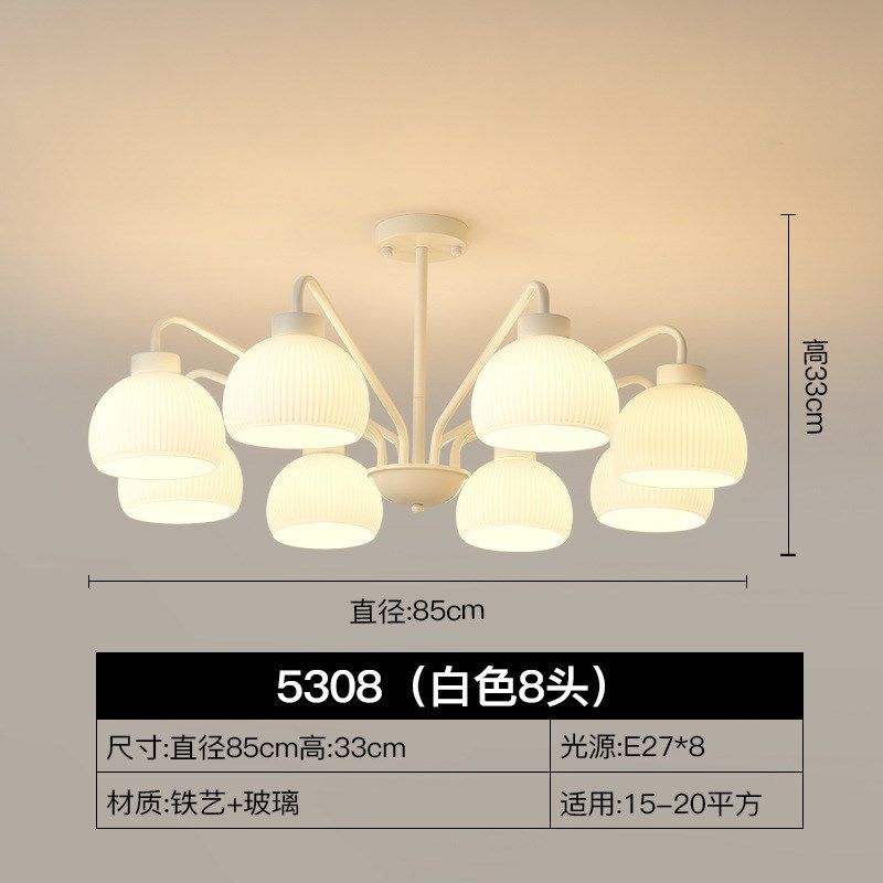 2025年新款法式奶油风客厅吊灯卧室餐厅灯具创意网红复古中山灯具