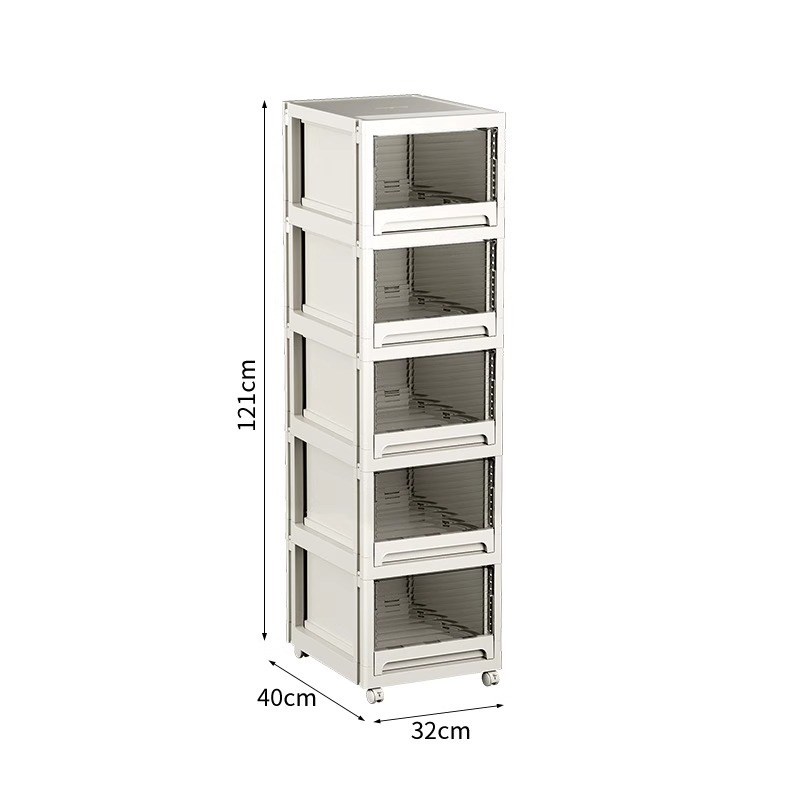 抽屉式文件收纳柜夹缝办公室桌面多层A4整理盒桌底下文具储物柜子