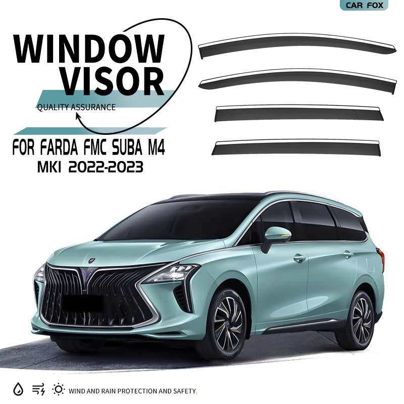 适用于Farda FMC Suba M4 Window visor车窗晴雨挡雨遮阳板雨眉