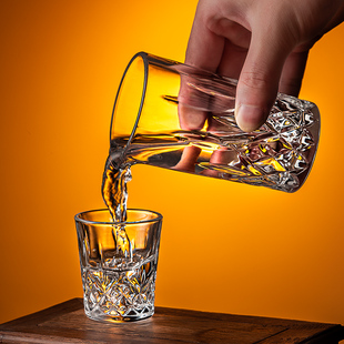 酒具中国风白酒杯分酒器套装 家用玻璃一两小酒盅黄酒土烧酒口杯子